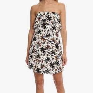 A.L.C. 100% Silk Romy Floral Strapless Dress